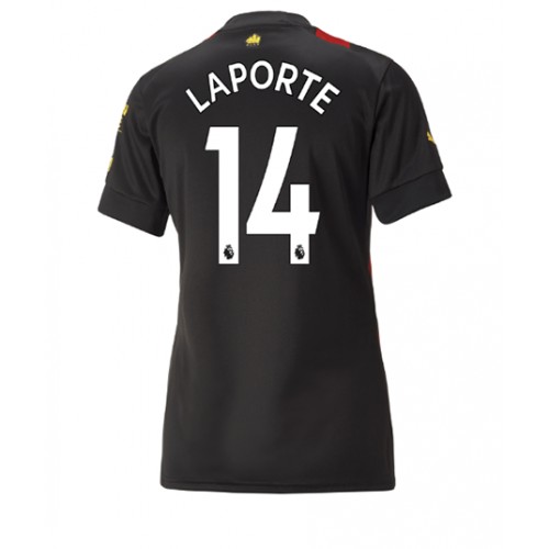 Manchester City Aymeric Laporte #14 Bortedrakt Kvinner 2022-23 Kortermet Manchester City Aymeric Laporte #14 Bortedrakt Kvinner 2022-23 Kortermet